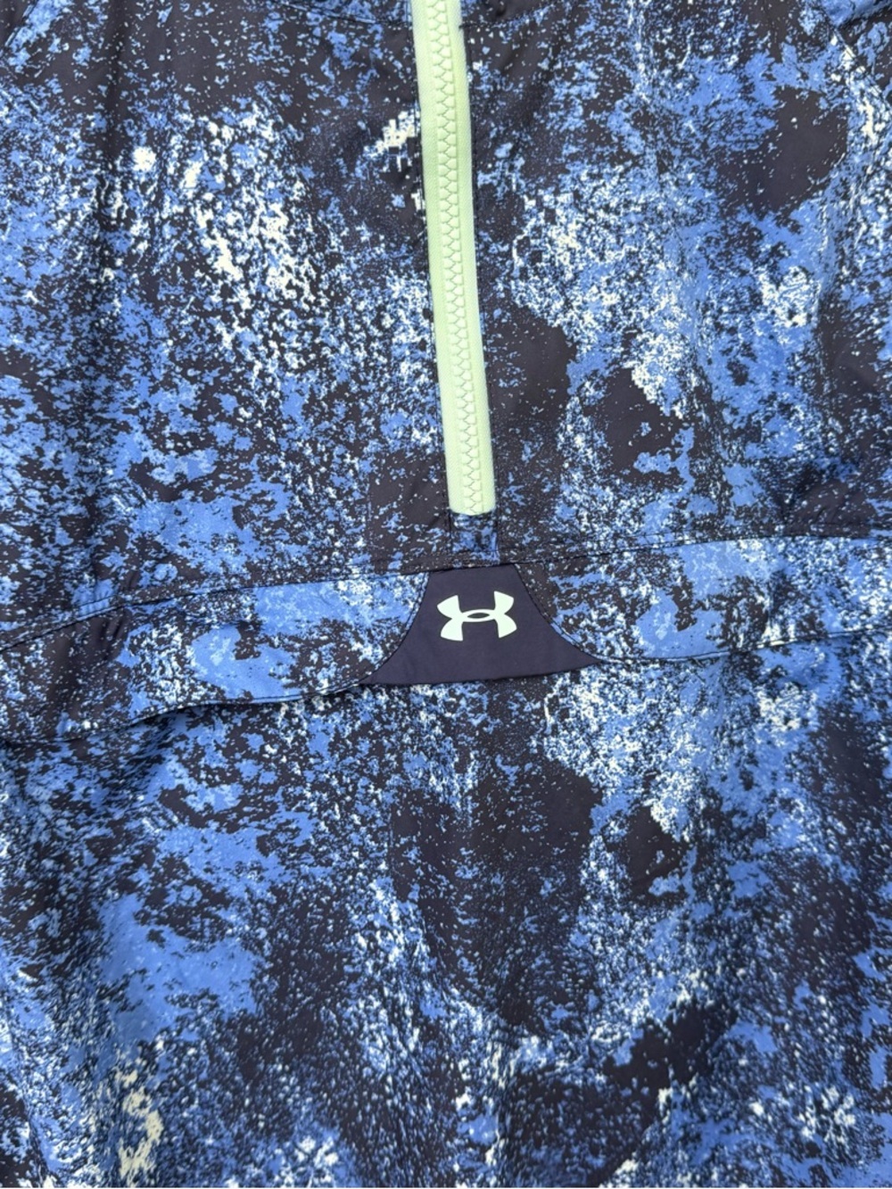 Under Armour Women’s Storm Blue Abstract 1/4 Zip Rain Jacket Size XS - Picture 6 of 6